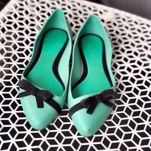 Teal Rubber Flats